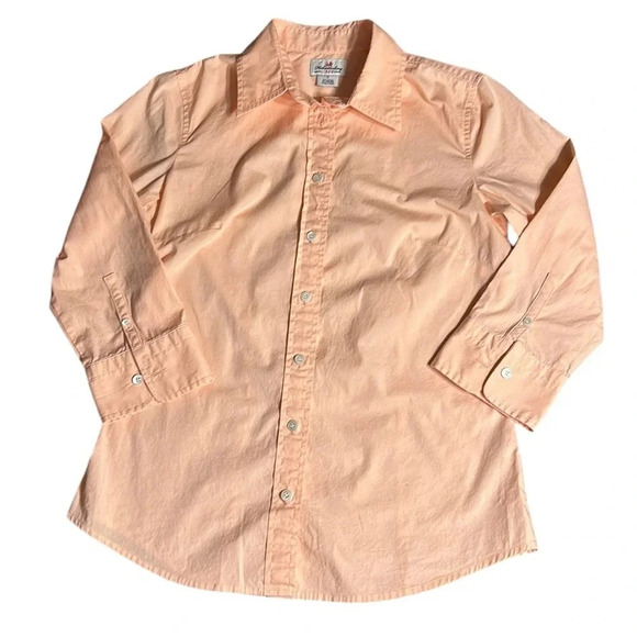 J,Crew  long sleeve button down coral collar shirt,blouse,shirt,sz S,cotton EC - Picture 8 of 16